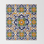 talavera mexican tile_4 Throw Blanket Gallery Image 2