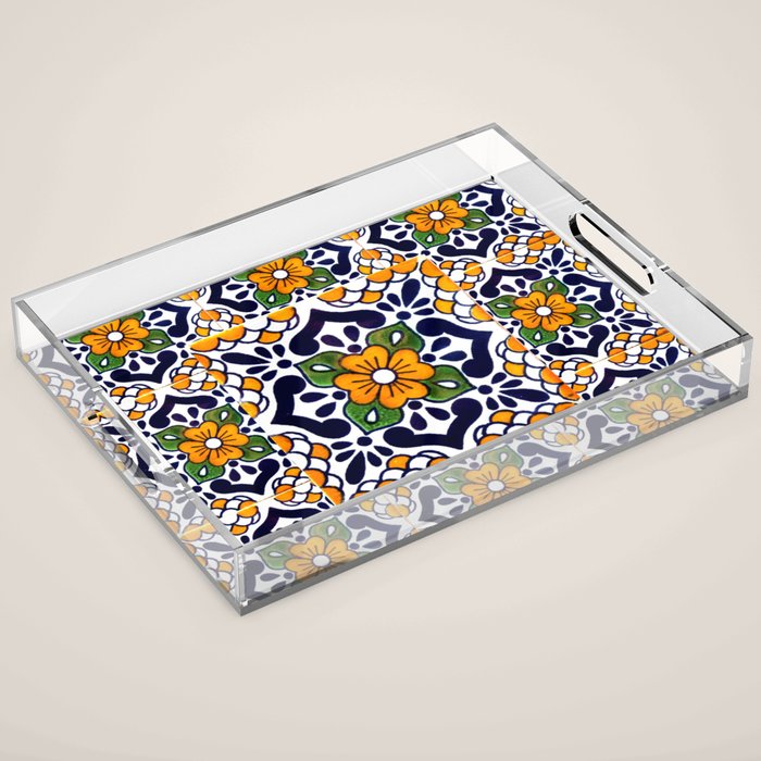 talavera mexican tile_4 Acrylic Tray Gallery Image 1