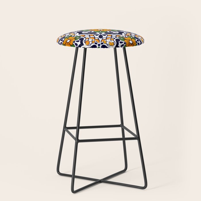 talavera mexican tile_4 Stool Gallery Image 1