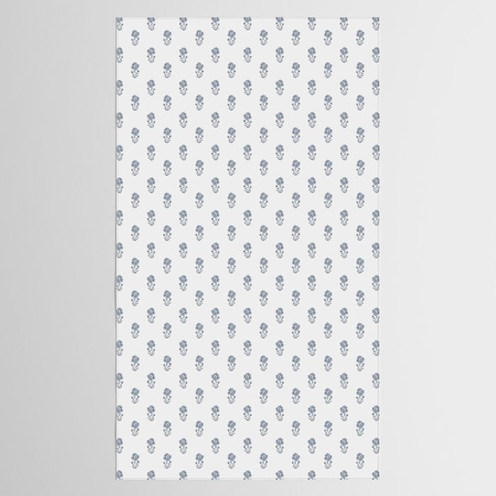 Hydrangea Block Print Tablecloth Gallery Image 2