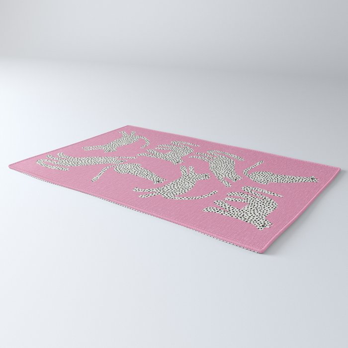 Pink Leopard Rug Gallery Image 3