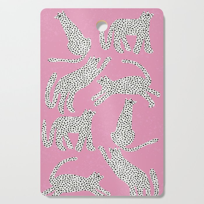 Pink Leopard Cutting Board Gallery Image 1