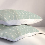 Dragonfly Pattern V Sage Green Pillow Sham Gallery Image 3