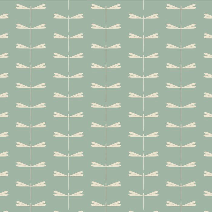 Dragonfly Pattern V Sage Green Coffee Mug Gallery Image 2