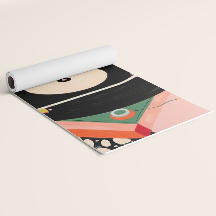 Nostalgic Grooves Yoga Mat Gallery Image 2