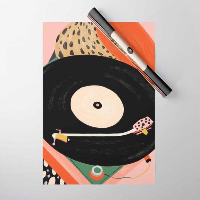 Nostalgic Grooves Wrapping Paper Gallery Image 1