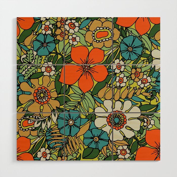 70s Plate Wood Wall Art Gallery Image 1