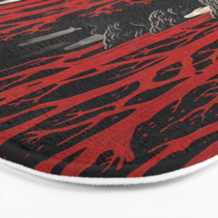 Haunted Ghost Forest  Bath Mat Gallery Image 3
