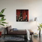 Haunted Ghost Forest  Wood Wall Art Gallery Image 2