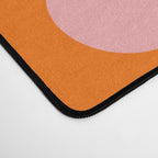 Retro Flower Pattern - orange periwinkle Desk Mat Gallery Image 4