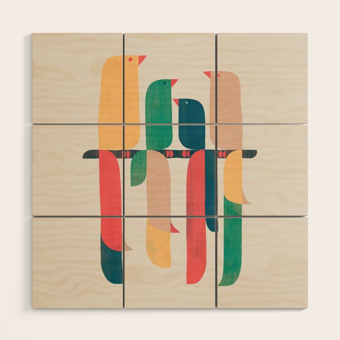 Quartet Wood Wall Art Gallery Image 1