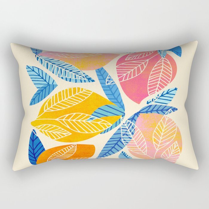 Pop Mangoes Tropical Fruit Series Rectangular Pillow Gallery Image 2