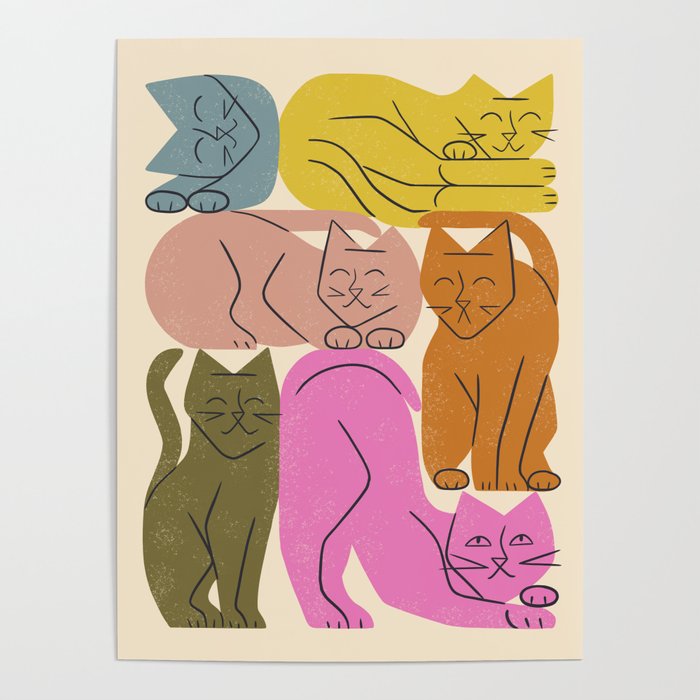 Stack of Cats No. 1 Poster Gallery Image 4