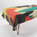 Colorful Abstract Horses 2 Tablecloth Gallery Image 1
