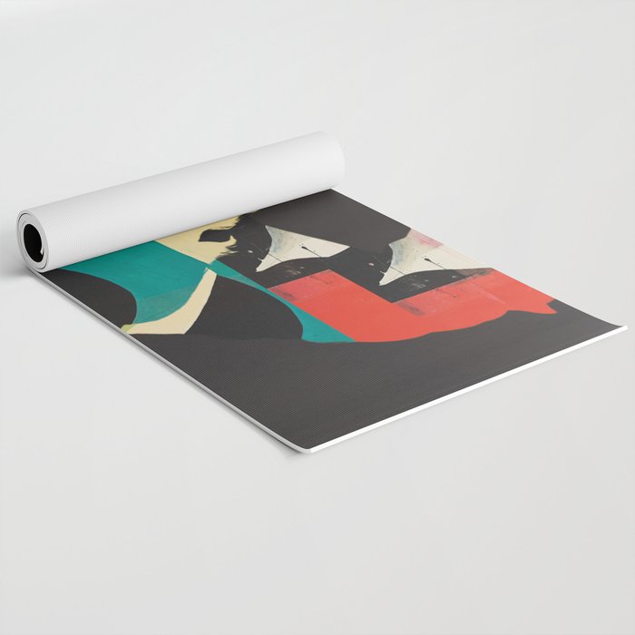 Colorful Abstract Horses 2 Yoga Mat Gallery Image 2