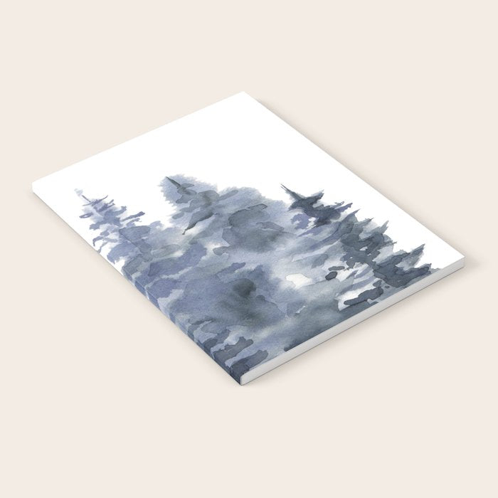 Blue Forest, Abstract Watercolor Notebook Gallery Image 2