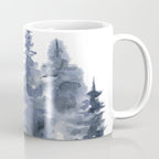 Blue Forest, Abstract Watercolor Coffee Mug Gallery Image 1