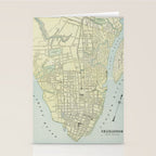 Vintage Map of Charleston SC (1901) Stationery Card Gallery Image 2