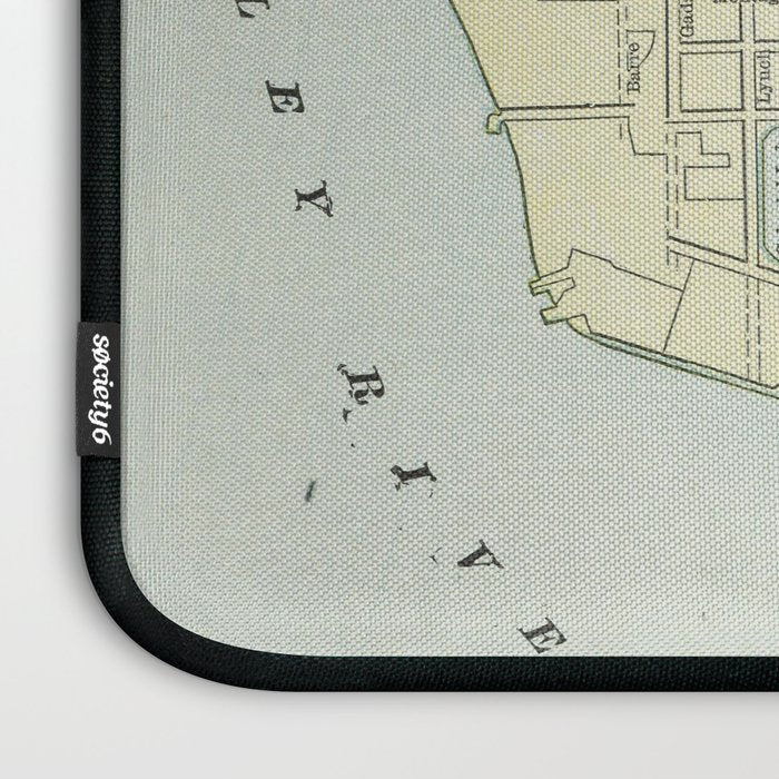 Vintage Map of Charleston SC (1901) Laptop Sleeve Gallery Image 3