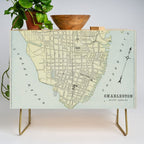 Vintage Map of Charleston SC (1901) Credenza Gallery Image 1