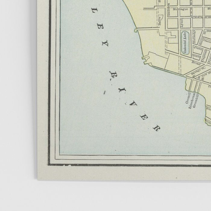 Vintage Map of Charleston SC (1901) Poster Gallery Image 3