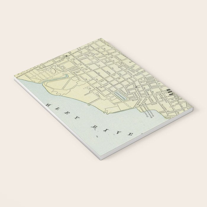 Vintage Map of Charleston SC (1901) Notebook Gallery Image 3