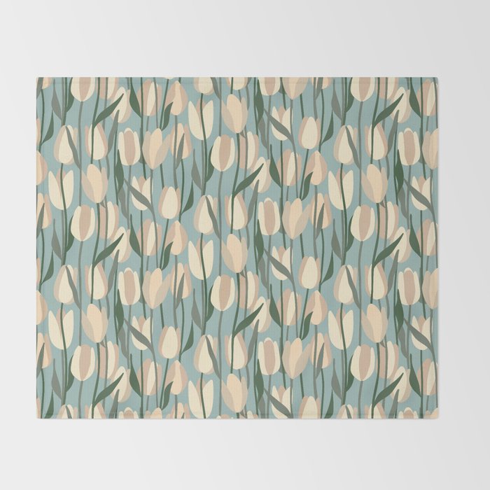 Flower Market Amsterdam - Matisse Inspired Throw Blanket Gallery Image 2