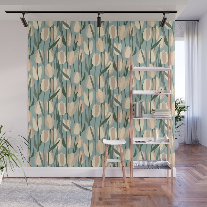 Flower Market Amsterdam - Matisse Inspired Wall Mural Gallery Image 1