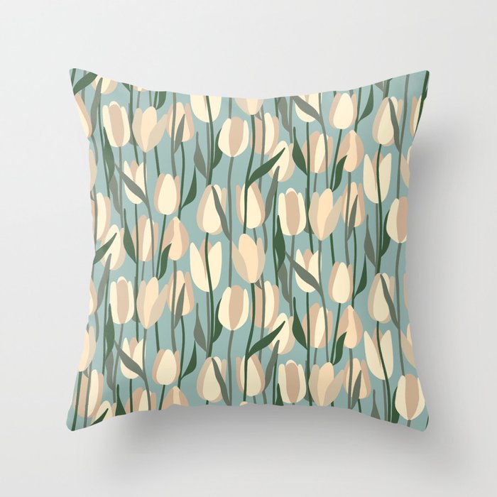 Flower Market Amsterdam - Matisse Inspired Throw Pillow Gallery Image 1