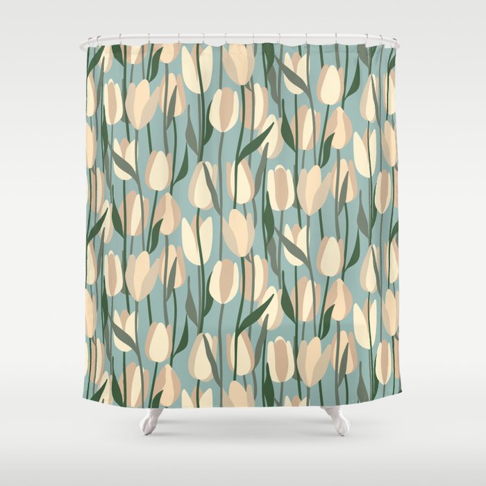 Flower Market Amsterdam - Matisse Inspired Shower Curtain Gallery Image 1