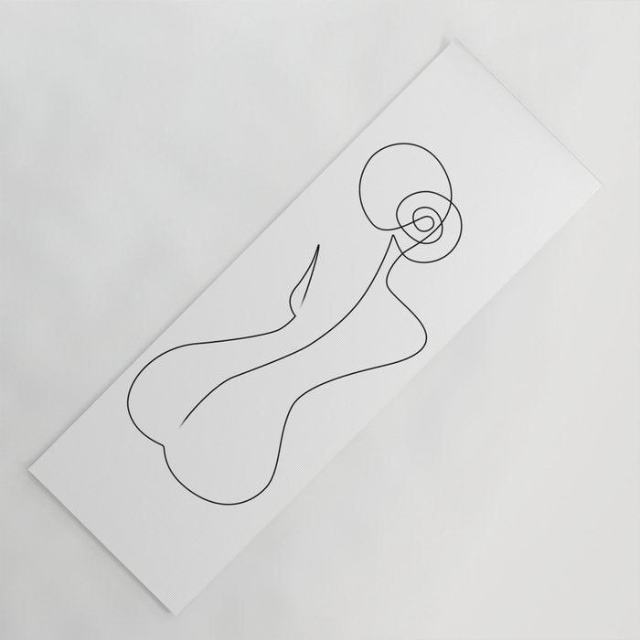 Single Back Line Yoga Mat Gallery Image 1