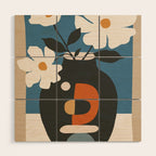 Geometric Blossom 4 Wood Wall Art Gallery Image 1