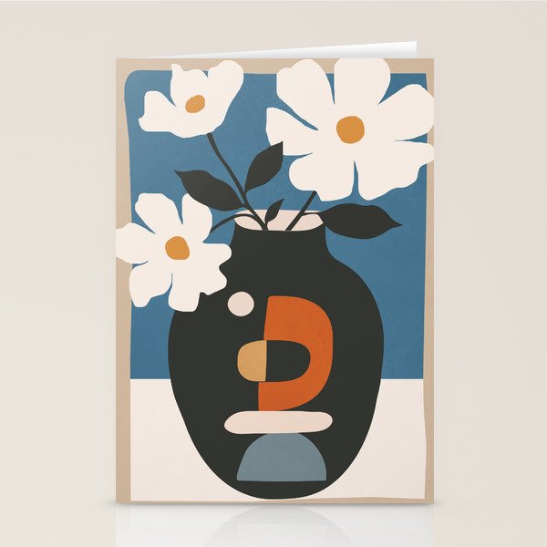 Geometric Blossom 4 Stationery Card Gallery Image 2