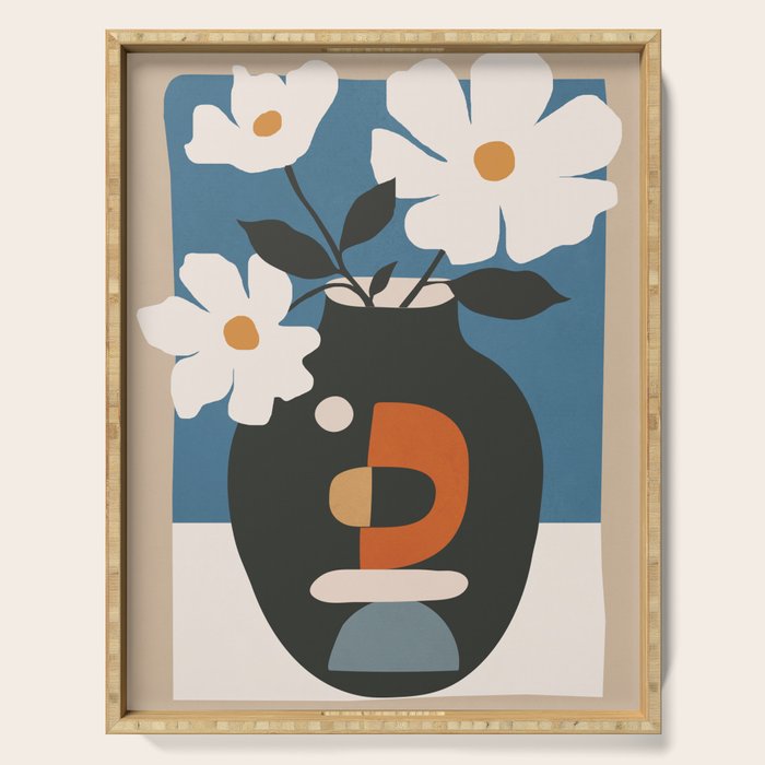 Geometric Blossom 4 Serving Tray Gallery Image 1