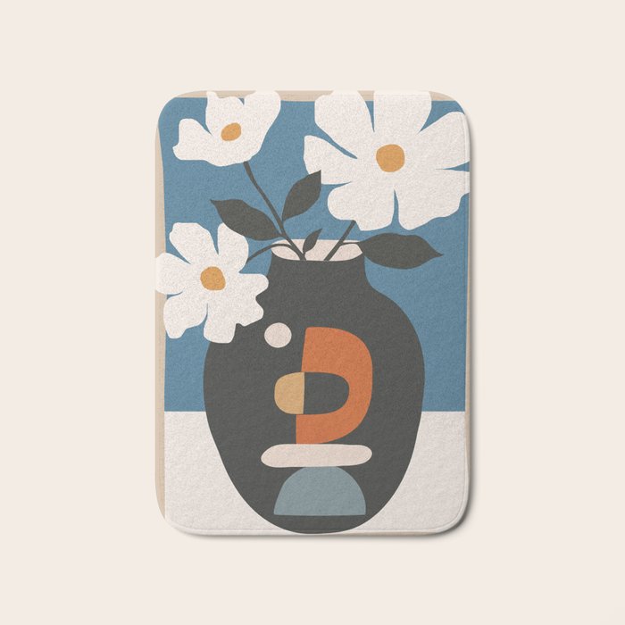 Geometric Blossom 4 Bath Mat Gallery Image 1