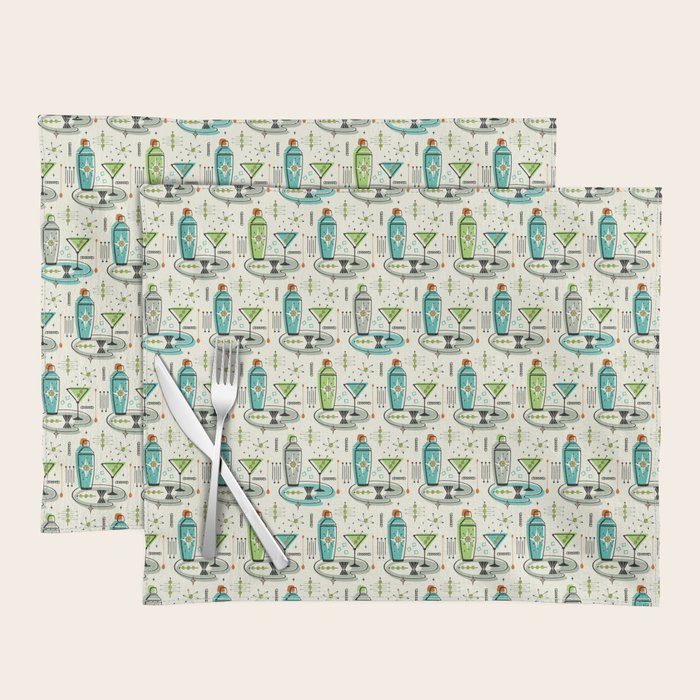 Atomic Martini ©studioxtine Placemat Gallery Image 1