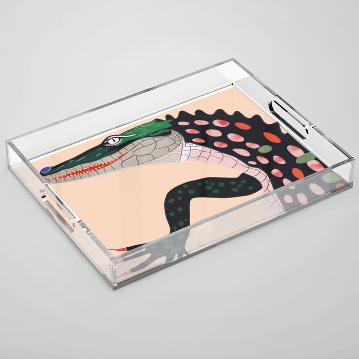 Crocodile Acrylic Tray Gallery Image 1