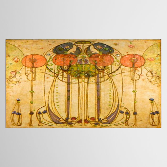 Charles Rennie Mackintosh , The Wassail , 1900 Tablecloth Gallery Image 2