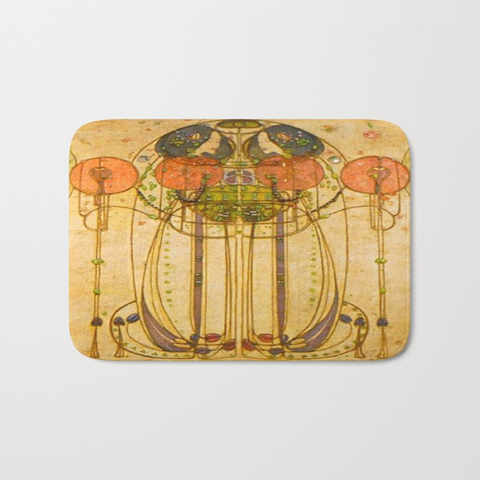 Charles Rennie Mackintosh , The Wassail , 1900 Bath Mat Gallery Image 1