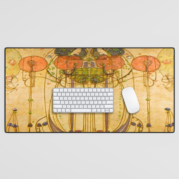 Charles Rennie Mackintosh , The Wassail , 1900 Desk Mat Gallery Image 1