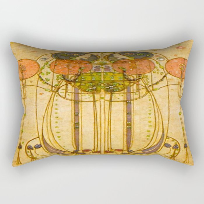 Charles Rennie Mackintosh , The Wassail , 1900 Rectangular Pillow Gallery Image 2