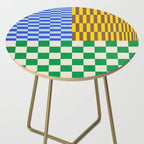 Retro Checkerboard Collage 02 Side Table Gallery Image 2
