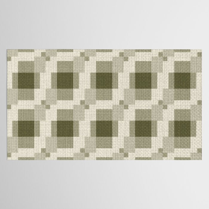 Shaded Lichen Multi Gingham Woven Checker Tablecloth Gallery Image 2