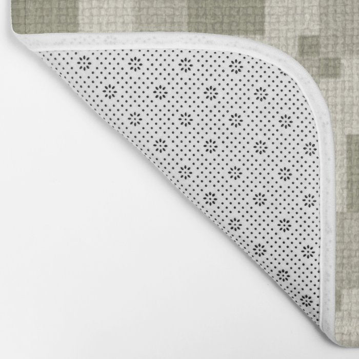Shaded Lichen Multi Gingham Woven Checker Bath Mat Gallery Image 2