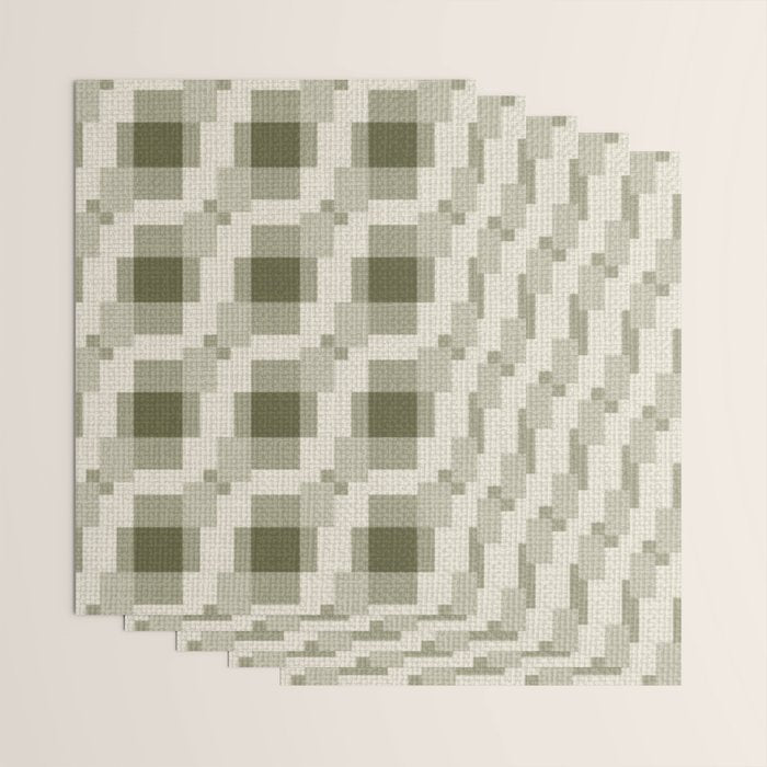 Shaded Lichen Multi Gingham Woven Checker Wrapping Paper Gallery Image 3