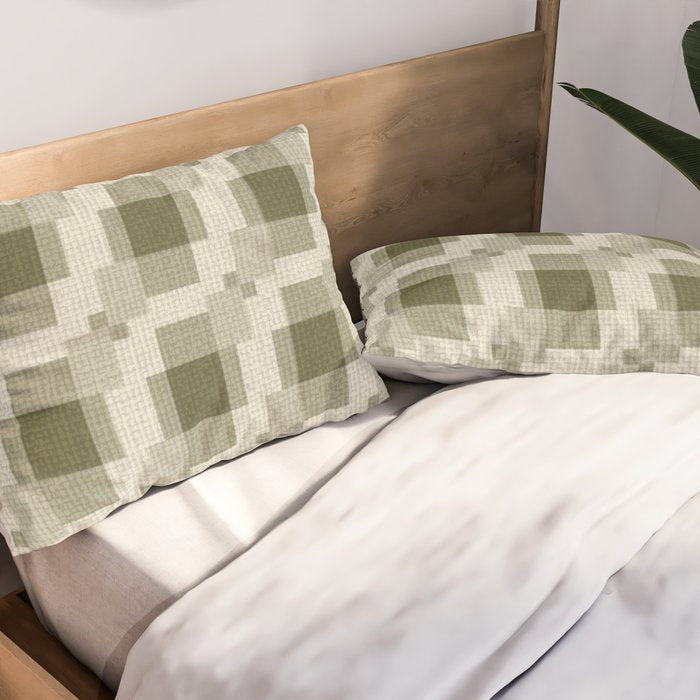 Shaded Lichen Multi Gingham Woven Checker Pillow Sham Gallery Image 2