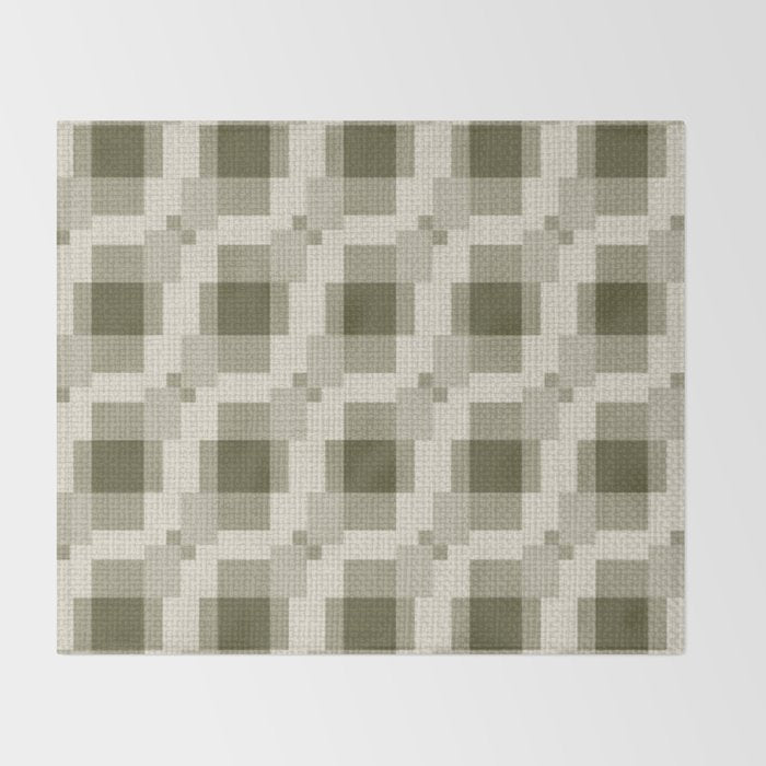 Shaded Lichen Multi Gingham Woven Checker Throw Blanket Gallery Image 2