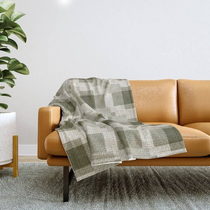 Shaded Lichen Multi Gingham Woven Checker Throw Blanket Gallery Image 1
