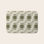 Shaded Lichen Multi Gingham Woven Checker Bath Mat Gallery Image 1