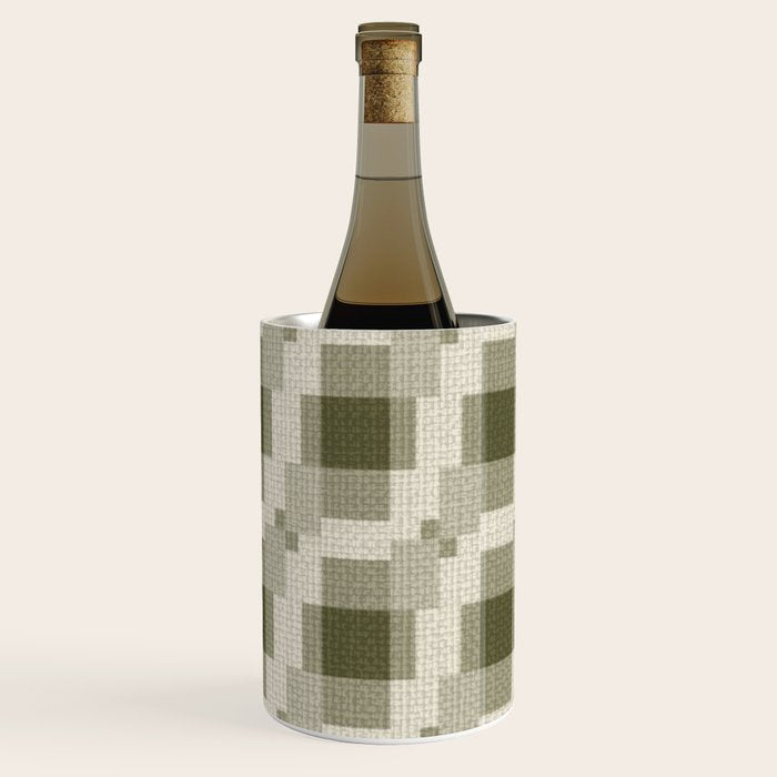 Shaded Lichen Multi Gingham Woven Checker Wine Chiller Gallery Image 3